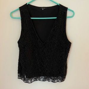 Verty Lace and Bead Tank